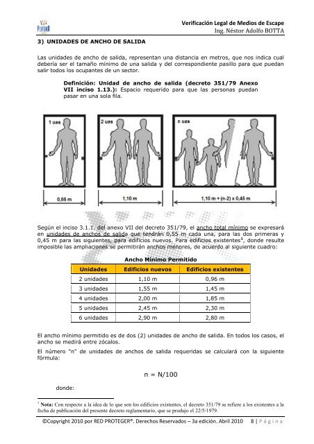 MÓDULO III-2: Verificación de Medios de Escape - Red Proteger