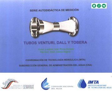 Tubos Venturi, Dall y Tobera - Conagua