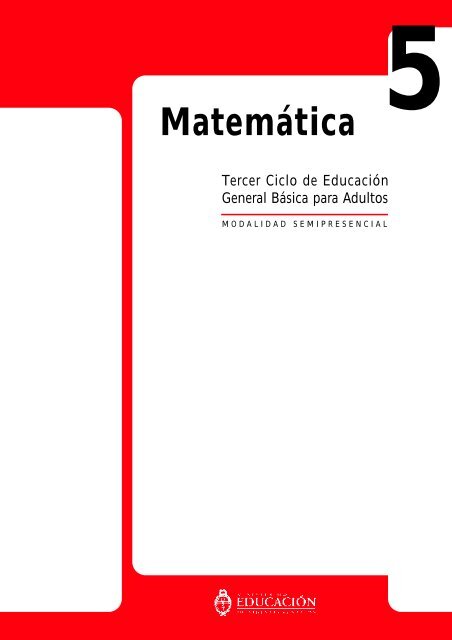 Matemática Nivel V - Región Educativa 11