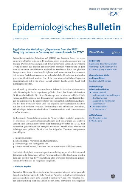 Epidemiologisches Bulletin 9/2012 (PDF, 108KB, Datei ist ... - RKI