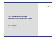 Ziele und Konzeption des Gesundheitsmonitoring am RKI (PDF