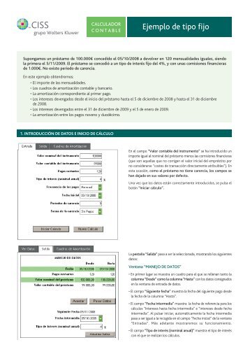 Ejemplo de tipo fijo - CISS