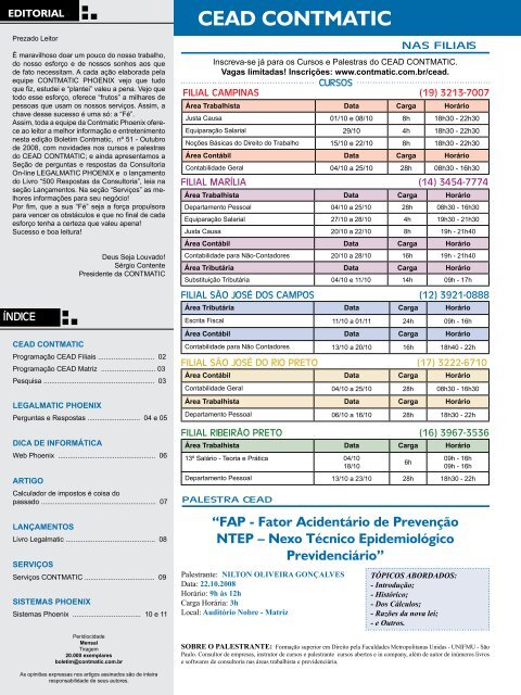 “Calculador de impostos é coisa do passado ” Pág. 7 - Contmatic ...