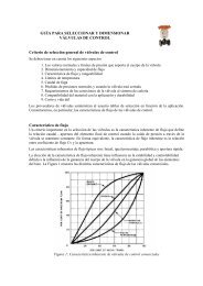 GUÍA PARA SELECCIONAR Y DIMENSIONAR VÁLVULAS DE ...