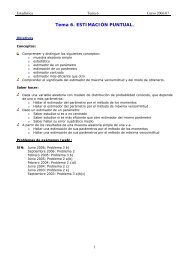 Tema 6. ESTIMACIÓN PUNTUAL.