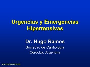 Urgencias y Emergencias Hipertensivas