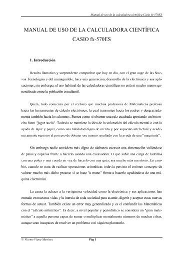 Manual Calculadora Casio Fx-4000p En Castellano Manual Calculadora Casio Fx-4000p En Castellano