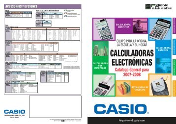 calculadoras científicas - CASIO