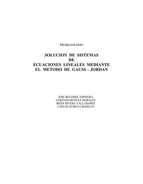 método de Gauss-Jordan - División de Ciencias Básicas e ...