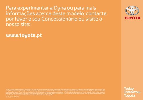 Toyota Dyna Catálogo Online 2011