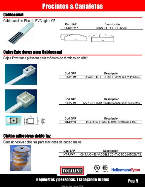 Materiales eléctricos en Totaline