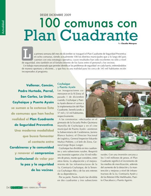 Edición 657-658 Enero-Febrero 2010 - Revista Carabineros