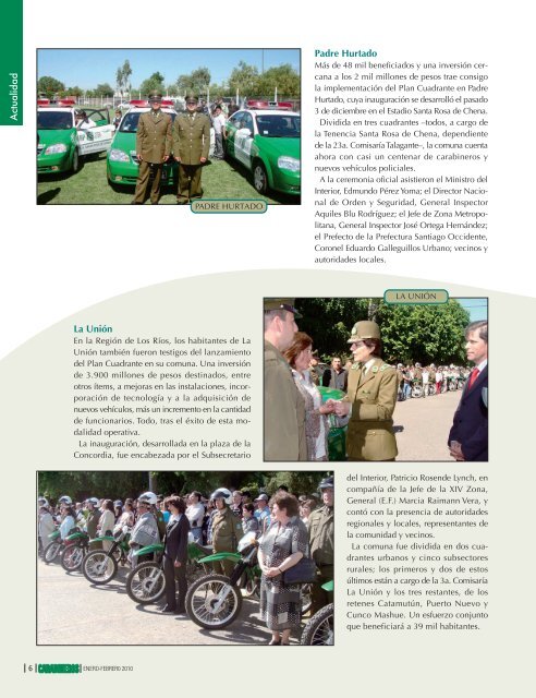 Edición 657-658 Enero-Febrero 2010 - Revista Carabineros