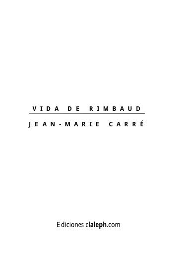 Vida de Rimbaud