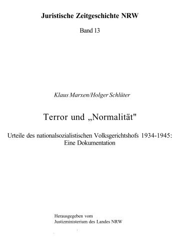 Terror und „Normalität"