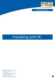 Insulating joint IK - RMA Pipeline Equipment