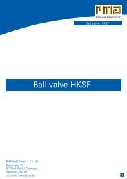 Ball valve HKSF - RMA Pipeline Equipment