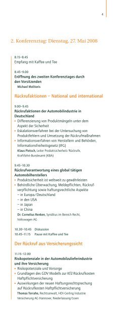 Rückrufaktionen in der Automobil-Industrie - RMCE