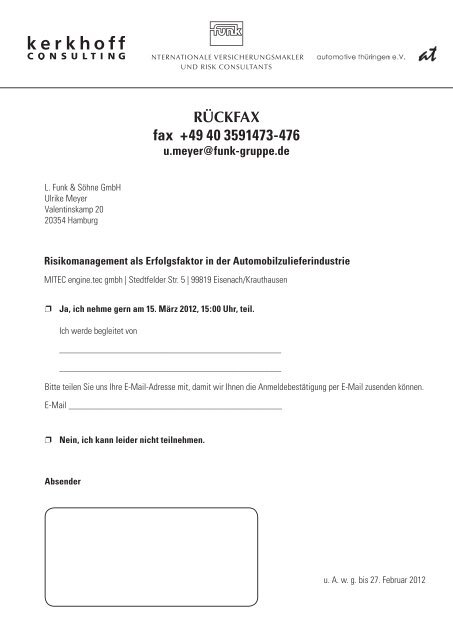 Risikomanagement als Erfolgsfaktor in der Automobilzulieferindustrie