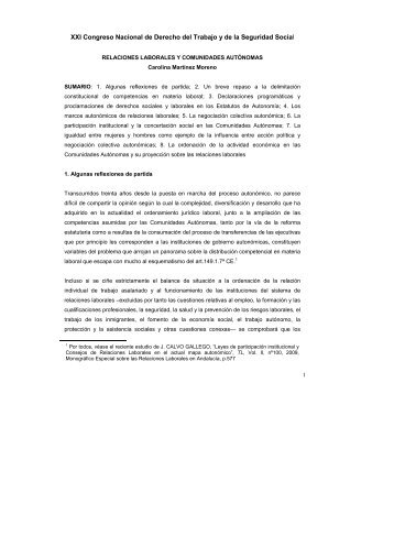 XXI Congreso Nacional de Derecho del Trabajo y de la Seguridad ...