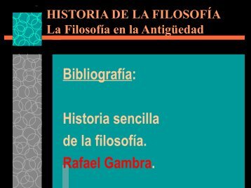 Resumen de la Historia de la Filosofía Griega