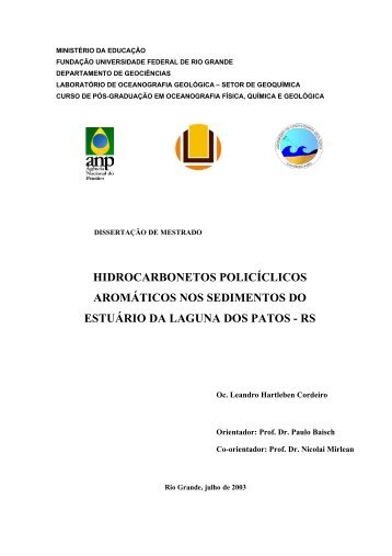 hidrocarbonetos policíclicos aromáticos nos - PRH-27 - Furg