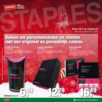 Beloon uw personeelsleden en relaties met een ... - Folder - Staples