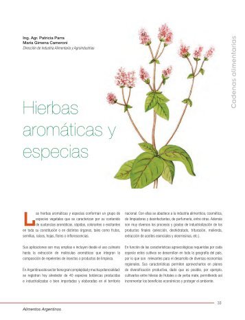 Hierbas aromáticas y especias - Alimentos Argentinos