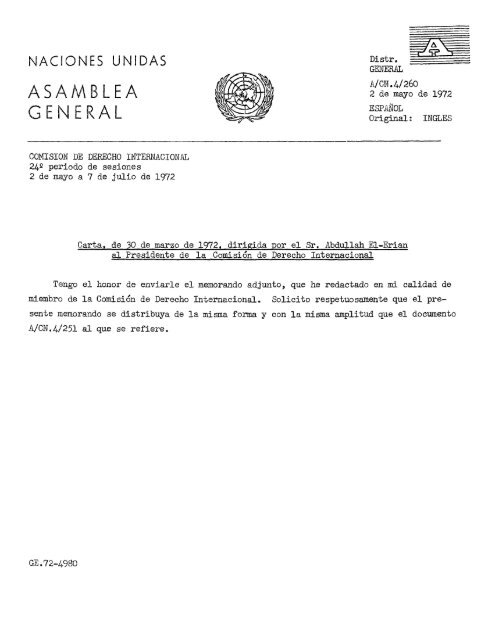 ASAMBLEA GENERAL