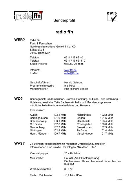 radio ffn - RMS