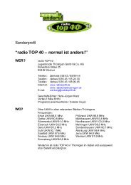 “radio TOP 40 – normal ist anders!” - RMS