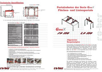 Flächenportalroboter FP150 / Linienportalroboter LP150 - RO-BER ...