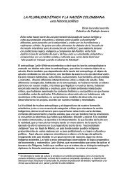 LA PLURALIDAD ÉTNICA Y LA NACIÓN COLOMBIANA ... - Servindi