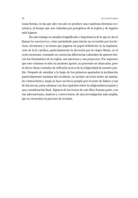 Los santuarios, aspectos de la religiosidad popular en Jalisco