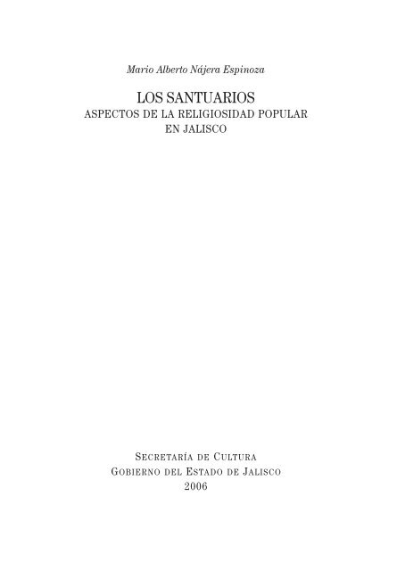 Los santuarios, aspectos de la religiosidad popular en Jalisco