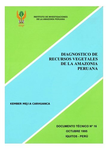 diagnostico de recursos vegetales de la amazonia peruana