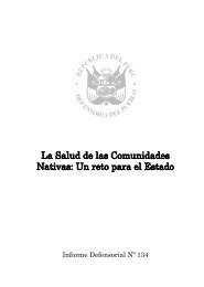 La Salud de las Comunidades Nativas: Un reto para el ... - Servindi