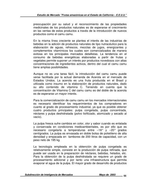 Estudio de Mercado Frutas Amazónicas en el Estado de California ...