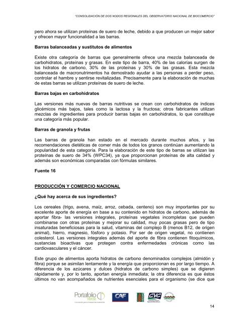 Información de cinco productos del Departamento de Amazonas - CAF