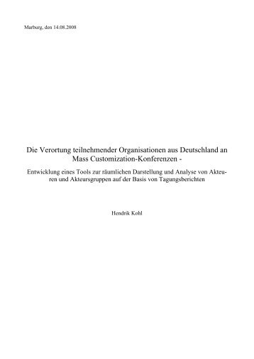 Kohl, H. (2008): Die Verortung teilnehmender ... - Dr. Robert Freund