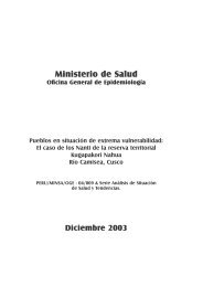 Ministerio de Salud - Dirección General de Epidemiología