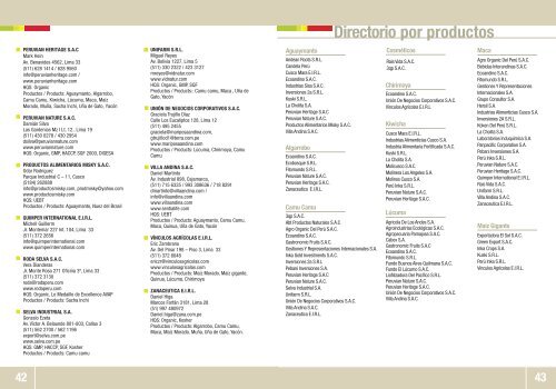 Productos Naturales Natural Products - BIOCOMERCIO - Promperu
