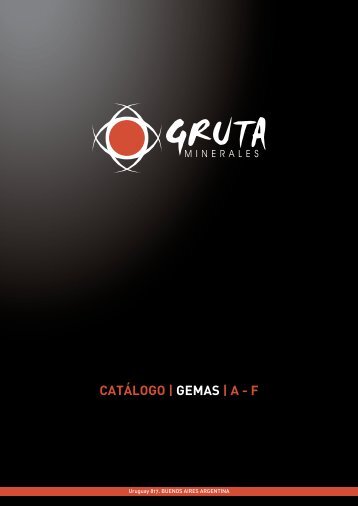 CATÁLOGO | GEMAS | A - F - Gruta Minerales