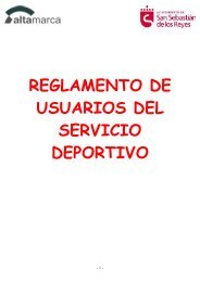 reglamento de usuarios del servicio deportivo - Ayuntamiento de ...