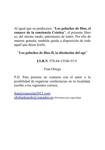 LOS PELUCHES DE DIOS 2 - Ediciones QVE - Era Estelar 2012