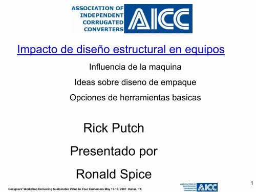 Rick Putch Presentado por Ronald Spice