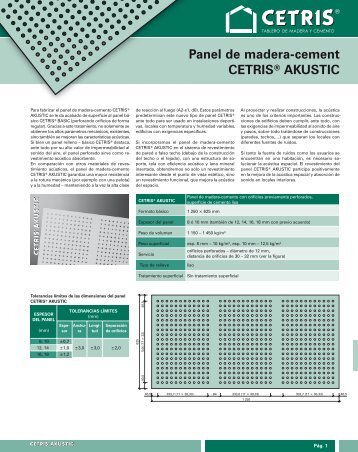 panel de madera-cemento CETRIS® AKUSTIC