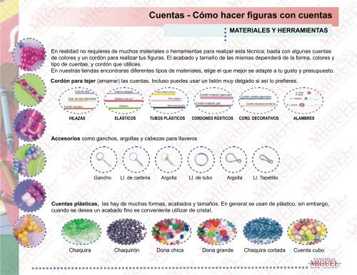 Cuentas - Cómo hacer figuras con cuentas - Fantasias Miguel