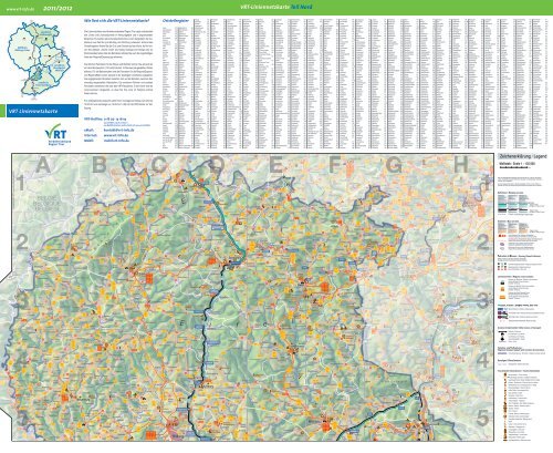 VRT-Liniennetzkarte Teil Nord VRT Liniennetzkarte