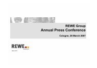 Annual Press Conference - REWE Group